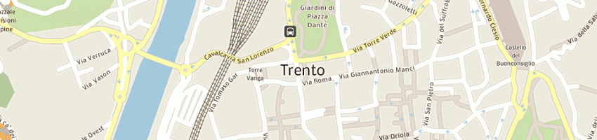 Mappa della impresa tessilmoda di maschio palmira ved lorenzi a TRENTO