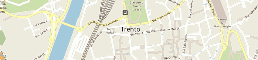 Mappa della impresa premiata fioreria de boni di de boni mario e c sas a TRENTO