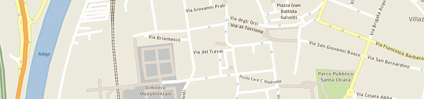 Mappa della impresa coop punto d'incontro soc coop sociale onlus a TRENTO