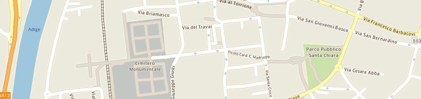 Mappa della impresa beatrice tessuti di toni beatrice a TRENTO