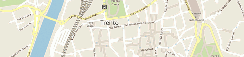 Mappa della impresa cassa rurale di trento bcc a TRENTO