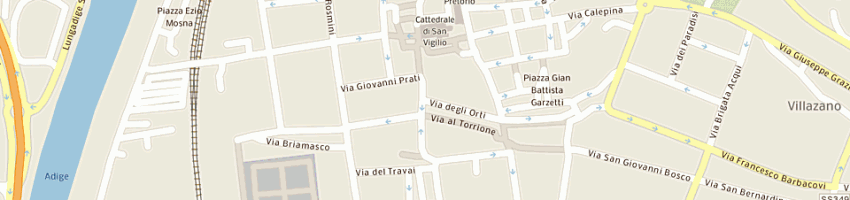 Mappa della impresa tetlys' s pub a TRENTO