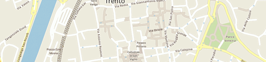 Mappa della impresa ordine dei dottori commercialisti per le circoscrizioni dei tribuna a TRENTO