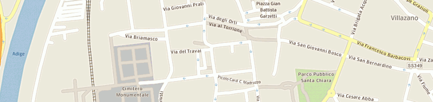 Mappa della impresa angelcom di sergio angeli e c srl in sigla angelcom srl a TRENTO
