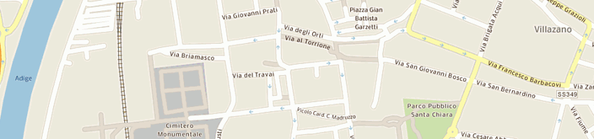 Mappa della impresa autoscuola dolomiti snc a TRENTO