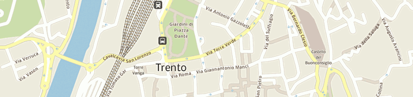 Mappa della impresa tellarini michele e frisanco carlo snc a TRENTO