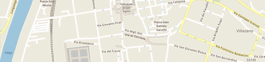 Mappa della impresa bar parisienne a TRENTO