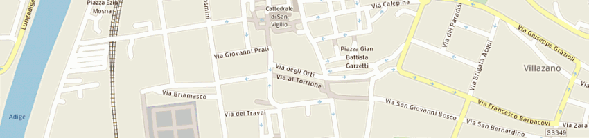Mappa della impresa studio odontoiatrico associato tomasi e bottamedi a TRENTO