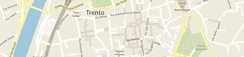 Mappa della impresa iniziative urbane spa a TRENTO
