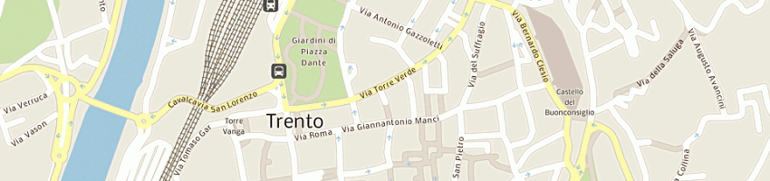 Mappa della impresa bar caffe' galasso a TRENTO