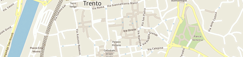 Mappa della impresa calzature bata a TRENTO