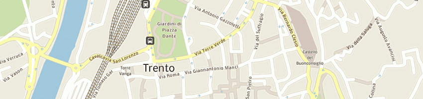 Mappa della impresa gm servizi srl a TRENTO