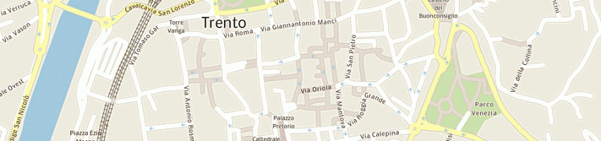Mappa della impresa gioielli pagnin srl a TRENTO