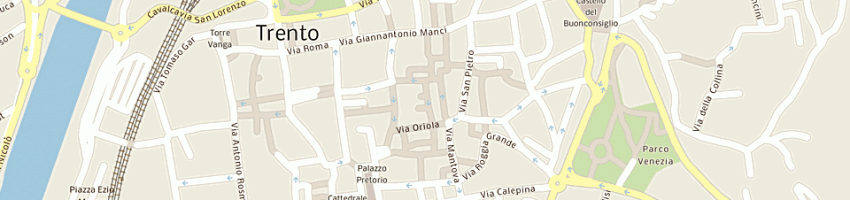 Mappa della impresa raccolta differenziata a TRENTO