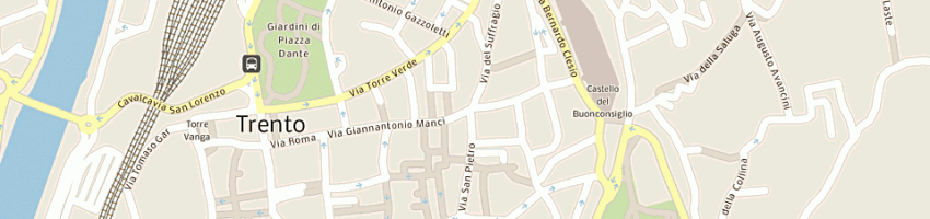 Mappa della impresa centro mode dematte' a TRENTO