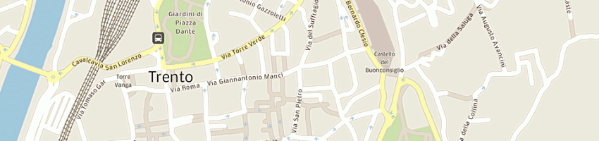 Mappa della impresa tomasi gioielli srl a TRENTO