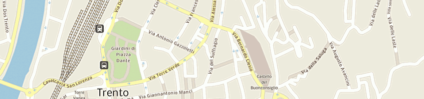 Mappa della impresa filippin augusto a TRENTO