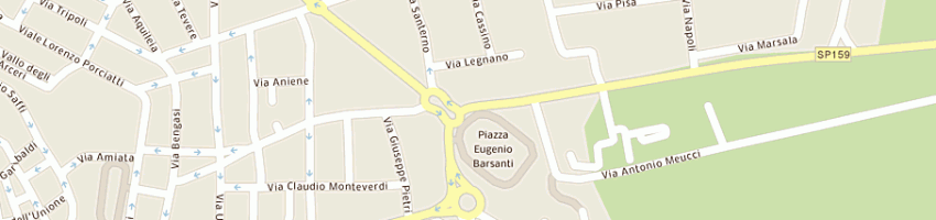 Mappa della impresa franzese corredi di franzese e c snc a GROSSETO