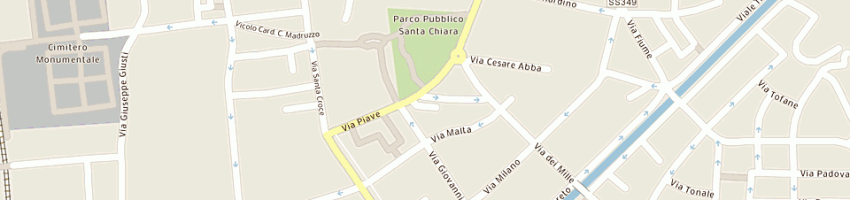 Mappa della impresa lavasecco grazia a TRENTO