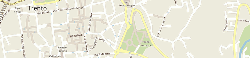 Mappa della impresa filatelia tridentum a TRENTO