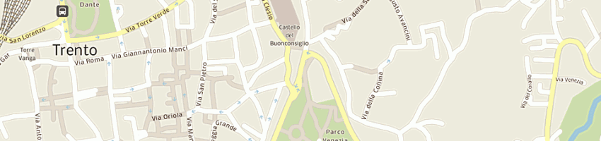 Mappa della impresa circolo tennis trento a TRENTO