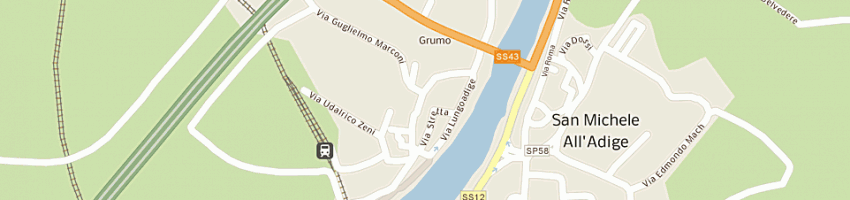 Mappa della impresa orologeria oreficeria pocher (snc) a TRENTO