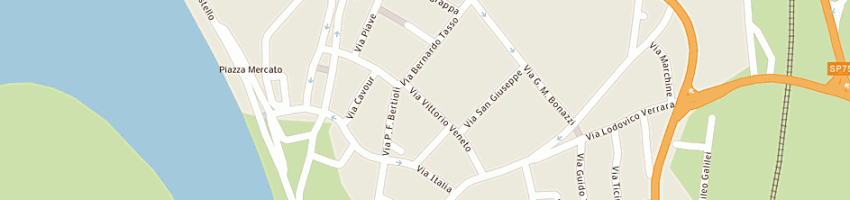 Mappa della impresa parrucchiera garosi adriana a OSTIGLIA