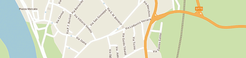 Mappa della impresa sport center di guernieri luca a OSTIGLIA