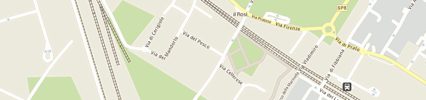 Mappa della impresa nastrificio italia srl a PRATO