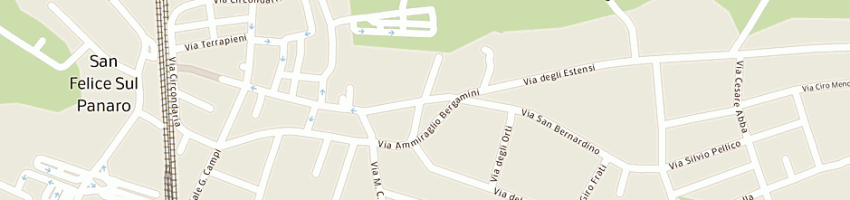 Mappa della impresa malavasi adriano a SAN FELICE SUL PANARO