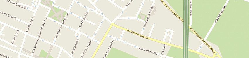 Mappa della impresa alex sas di meucci e c a CAMPI BISENZIO