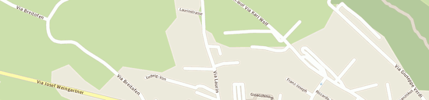 Mappa della impresa cassa raiffeisen lagundo scarl a MERANO