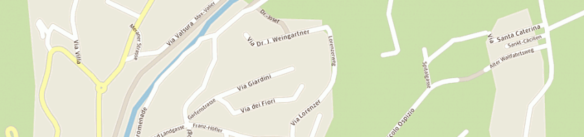 Mappa della impresa distretto socio-sanitario a LANA