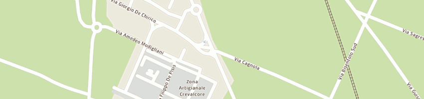 Mappa della impresa zappetti orazio emilio a CREVALCORE