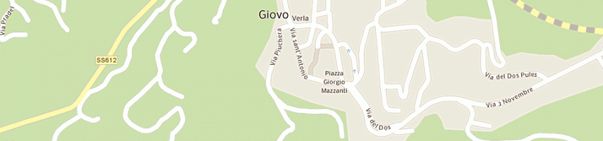 Mappa della impresa clementi carlo a GIOVO