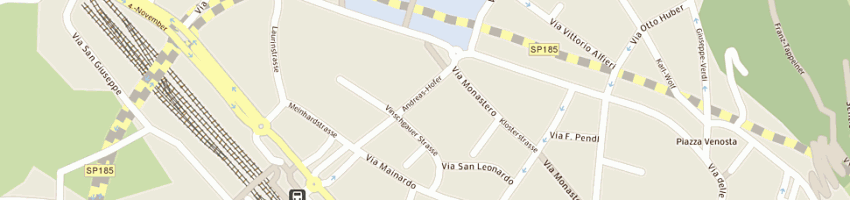 Mappa della impresa bar wiener a MERANO
