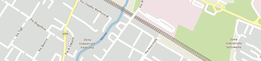 Mappa della impresa gs graphic services snc di vannoni daniela e c a CALENZANO
