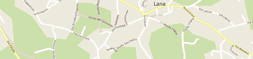 Mappa della impresa carabinieri a LANA