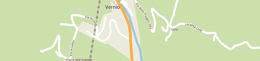 Mappa della impresa carrozzeria mordini furio snc di mordini furio e c a VERNIO