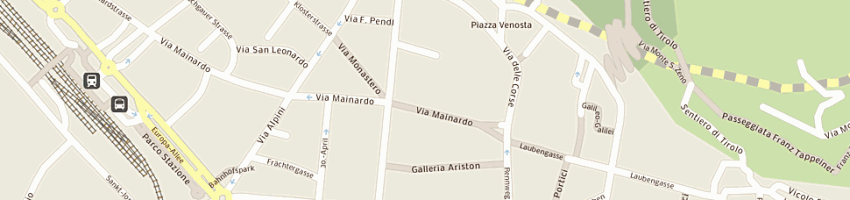 Mappa della impresa agenzia ippica a MERANO