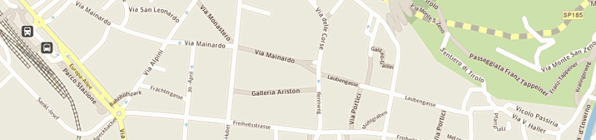 Mappa della impresa uffici giudiziari a MERANO