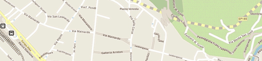 Mappa della impresa meraner service (sas) a MERANO