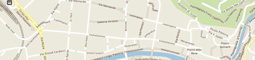 Mappa della impresa ristorante gatto nero a MERANO