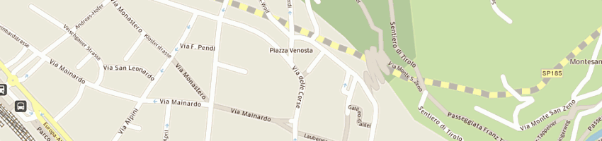 Mappa della impresa cassa raiffeisen di tirolo a MERANO