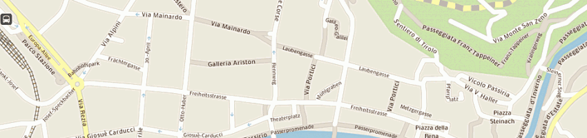 Mappa della impresa libreria buchgalerie a MERANO