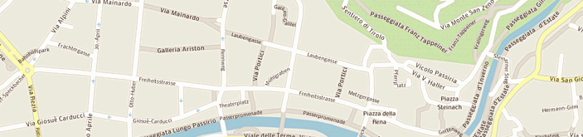Mappa della impresa farmacia centrale a MERANO