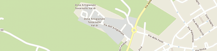 Mappa della impresa sodi e bazzani di sodi guido e bazzani dino - snc a TAVARNELLE VAL DI PESA