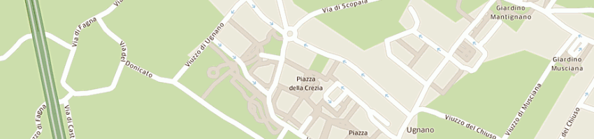 Mappa della impresa comune di firenze repartizione x e xi assessorato sicurezza sociale e uffici centri civici a FIRENZE