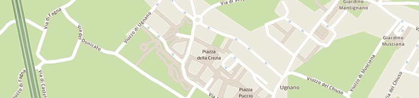 Mappa della impresa farmacia cacciarelli a FIRENZE