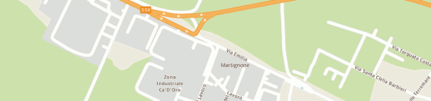 Mappa della impresa pizza casa di simeone mario a BOLOGNA